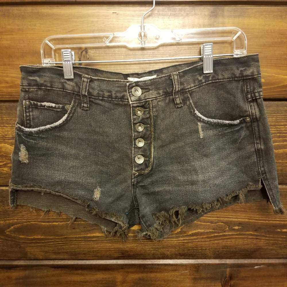Free People Runaway Denim Cutoff Shorts